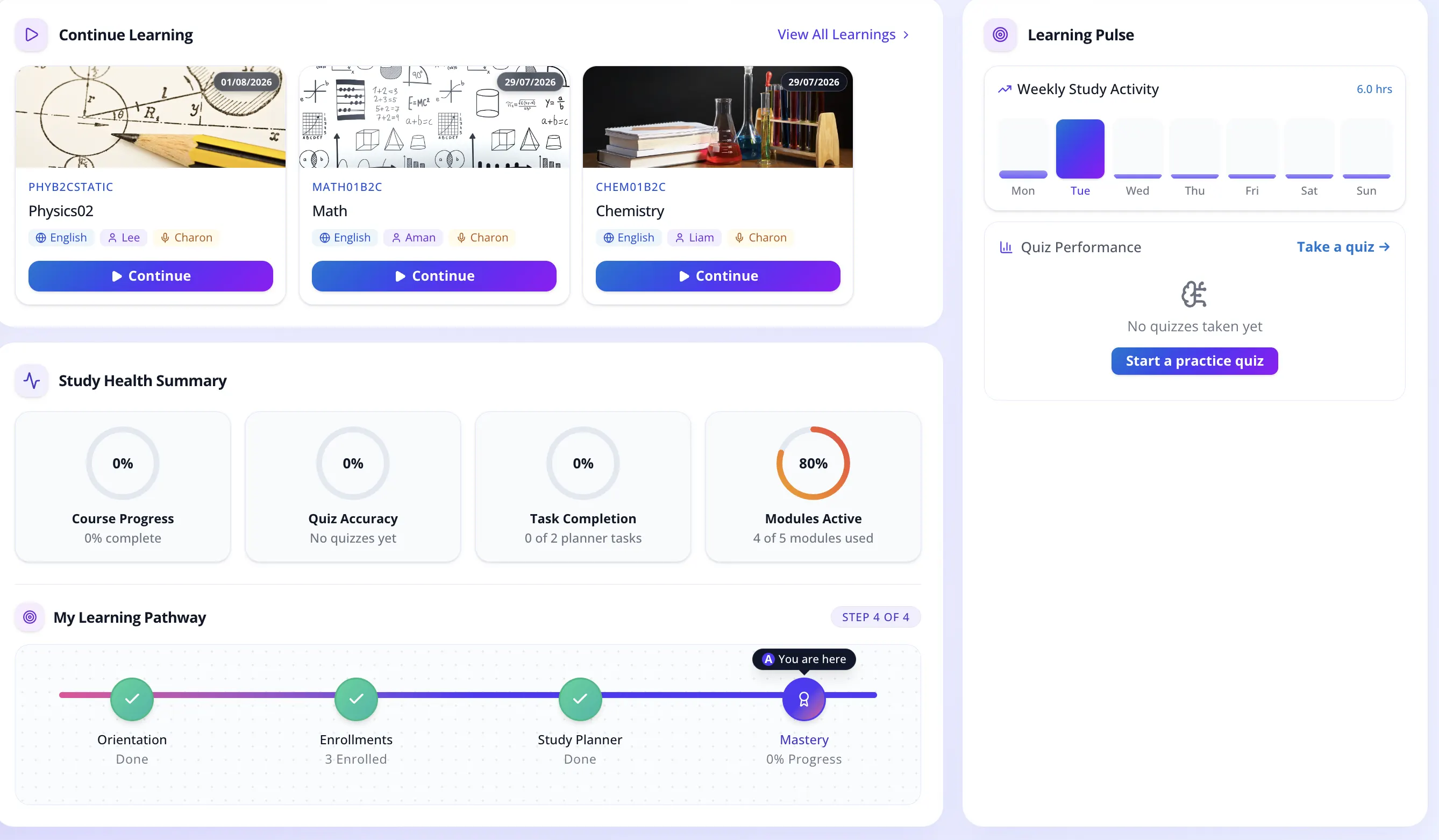 Adaptive Learning Modules Light
