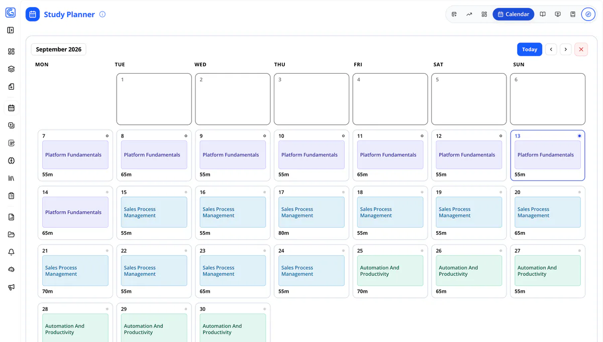 planner calendar and today view